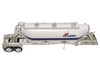 Peterbilt 367 Truck Tractor with Day Cab White and Articulated Tank Trailer Cemex White with Blue Stripes Combo Set 1/87 (HO) Plastic Model Car HO Logistics HL-36707-201