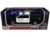 2017 Chevrolet Silverado 1500 LT Z71 Crew Cab Pickup Truck Los Angeles Police Department Black and White Law Enforcement and Public Service Series 1/27 Diecast Model Car Motormax 76633