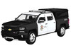 2017 Chevrolet Silverado 1500 LT Z71 Crew Cab Pickup Truck Los Angeles Police Department Black and White Law Enforcement and Public Service Series 1/27 Diecast Model Car Motormax 76633