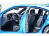 Dodge Charger SRT Hellcat Redeye B5 Blue Metallic with Carbon Stripes 1/18 Car Model Autoart 71753