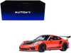 Porsche 911 (991.2) GT3 RS Weissach Lava Orange with Carbon Hood and Top 1/18 Model Car Autoart 78177