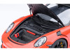 Porsche 911 (991.2) GT3 RS Weissach Lava Orange with Carbon Hood and Top 1/18 Model Car Autoart 78177