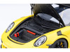 Porsche 911 (991.2) GT3 RS Weissach Racing Yellow with Carbon Hood and Top 1/18 Model Car Autoart 78178