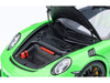 Porsche 911 (991.2) GT3 RS Weissach Lizard Green with Carbon Hood and Top 1/18 Model Car Autoart 78179