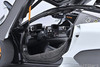 McLaren Senna GTR Silica White with Black Top 1/18 Model Car Autoart 81953