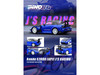 Honda S2000 RHD Right Hand Drive "J's Racing" Blue Metallic with Carbon Hood and Top 1/64 Diecast Model Car Inno Models IN64-S2000JS-BLUE