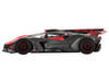 Bugatti Bolide Red and Carbon Fiber Limited Edition 1/64 Diecast Model Car Mini GT MGT01105