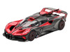 Bugatti Bolide Red and Carbon Fiber Limited Edition 1/64 Diecast Model Car Mini GT MGT01105