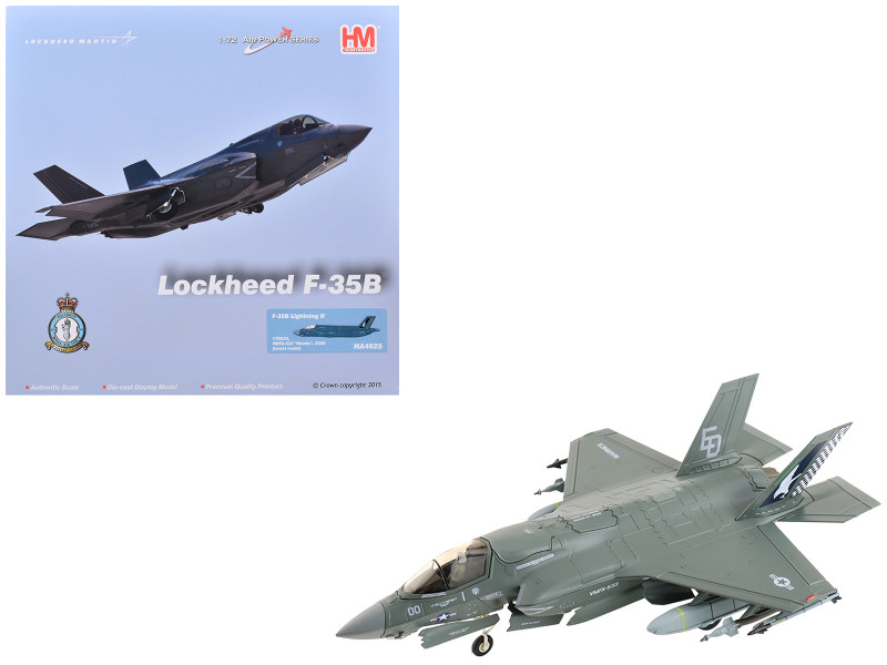 Lockheed Martin F-35B Lightning II Aircraft Beast Mode 170533 VMFA-533 Hawks 2025 United States Marine Corps Air Power Series 1/72 Diecast Model Hobby Master HA4625