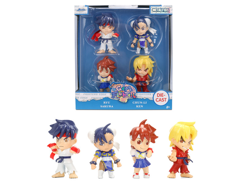 Set of 4 Diecast Figures Super Gem Fighter Mini Mix 1997 Video Game Metalfigs Series Diecast Models Jada 36701