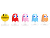 Set of 5 Diecast Figures Pac-Man 1980 Video Game Metalfigs Series Diecast Models Jada 37347
