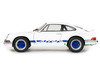 1973 Porsche 911 RSR Carrera White with Blue Stripes 1/18 Diecast Model Car Solido S1801119