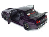 1999 Nissan Skyline GT-R (R34) Z-Tune RHD Right Hand Drive Midnight Purple Metallic 1/18 Diecast Model Car Solido S1804311