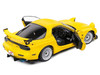 1994 Mazda RX7 Type RS FD3RS RHD Right Hand Drive Yellow 1/18 Diecast Model Car Solido S1810603