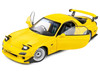 1994 Mazda RX7 Type RS FD3RS RHD Right Hand Drive Yellow 1/18 Diecast Model Car Solido S1810603