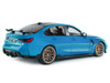 2024 BMW M3 Competition Daytona Beach Blue with Carbon Top 1/18 Diecast Model Car Solido S1814303