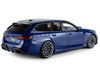 2025 BMW M5 Touring Marina Bay Blue Metallic with Black Top 1/18 Diecast Model Car Solido S1814801