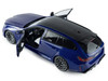 2025 BMW M5 Touring Marina Bay Blue Metallic with Black Top 1/18 Diecast Model Car Solido S1814801