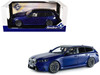 2025 BMW M5 Touring Marina Bay Blue Metallic with Black Top 1/18 Diecast Model Car Solido S1814801
