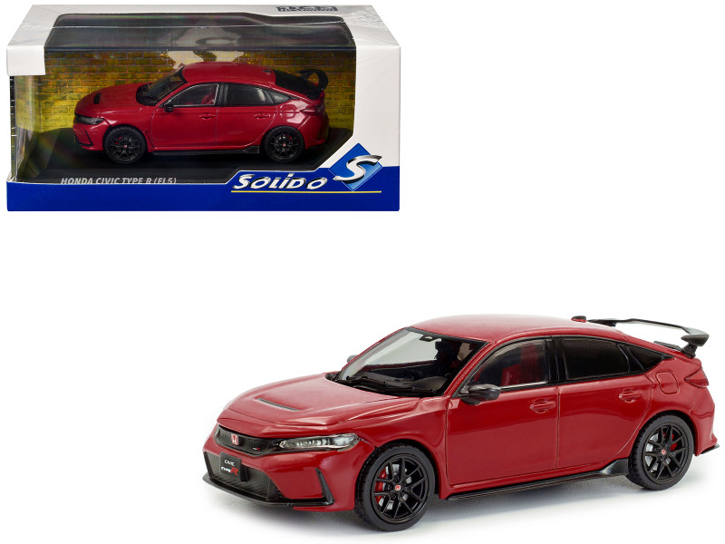 2022 Honda Civic Type R Rally Red 1/43 Diecast Model Car Solido S4314303