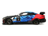 2024 BMW M4 GT4 #1 M Motorsport Livery Black and White with Red and Blue Graphics Limited Edition to 999 pieces Worldwide 1/18 Model Car Otto Mobile OT1125