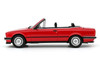 1986 BMW 325i Convertible Bright Red Limited Edition to 2000 pieces Worldwide 1/18 Model Car Otto Mobile OT1194