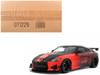 2022 Nissan Z GT4 #23 Black with Red Graphics 2022 SEMA Show 1/18 Model Car Otto Mobile OT1229