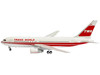Boeing 767-200ER Commercial Aircraft Trans World Airlines N601TW White with Red Stripes 1/400 Diecast Model V1:400 400005