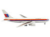 Boeing 767-200 Commercial Aircraft United Airlines N601UA White with Stripes 1/400 Diecast Model V1:400 400006