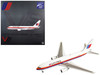 Boeing 767-200ER Commercial Aircraft United Airlines N611UA White with Stripes 1/400 Diecast Model V1:400 400007