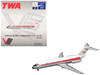 McDonnell Douglas DC-9-15 Commercial Aircraft Trans World Airlines N1070T White with Red Stripes 1/400 Diecast Model V1:400 400008