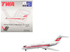 McDonnell Douglas DC-9-15 Commercial Aircraft Trans World Airlines N1067T White with Red Stripes 1/400 Diecast Model V1:400 400009