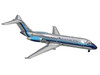 McDonnell Douglas DC-9-14 Commercial Aircraft Eastern Air Lines N8910E Silver with Blue Stripes 1/400 Diecast Model V1:400 400011