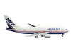 Boeing 767-200 Commercial Aircraft Boeing House Livery N767BA White with Blue and Red Stripes 1/400 Diecast Model V1:400 400016