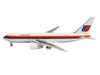 Boeing 767-200 Commercial Aircraft United Airlines N606UA White with Stripes 1/400 Diecast Model V1:400 400019