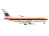 Boeing 767-200 Commercial Aircraft United Airlines N606UA White with Stripes 1/400 Diecast Model V1:400 400019