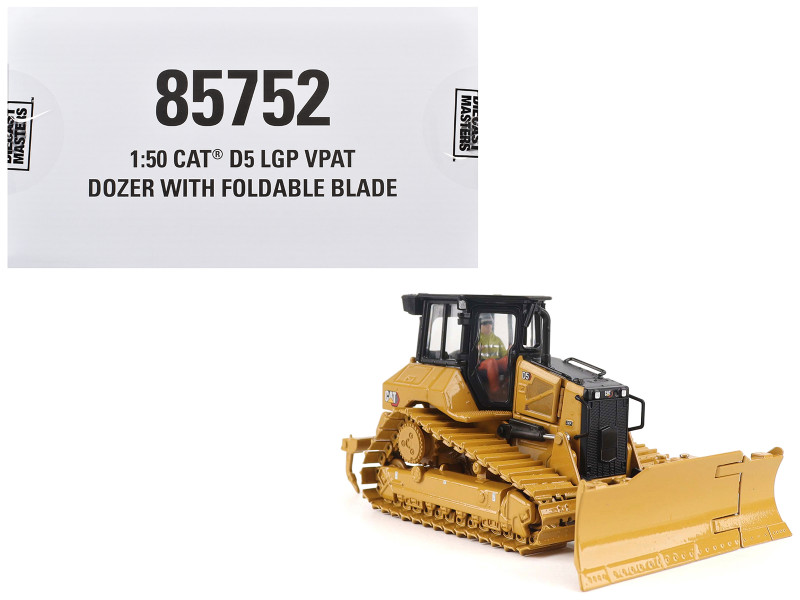 CAT Caterpillar D5 LGP Track-Type Dozer Yellow "High Line" Series 1/50 Diecast Model Diecast Masters 85752