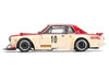 Skyline GT-R V8 Drift Hakosuka RHD Right Hand Drive #10 Watanabe Red and Cream 1/64 Diecast Model Car Pop Race PR640075