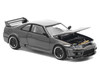 GTR R33 400R RHD Right Hand Drive Dark Chrome The Dark Chrome Series 1/64 Diecast Model Car Pop Race PRDC003