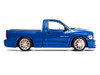 2003 Dodge Ram SRT-10 Pickup Truck Electric Blue Metallic with White Stripes 1/64 Diecast Model Car Shoom64 Models 103014-MJ1