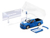 2003 Dodge Ram SRT-10 Pickup Truck Electric Blue Metallic with White Stripes 1/64 Diecast Model Car Shoom64 Models 103014-MJ1
