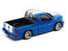 2003 Dodge Ram SRT-10 Pickup Truck Electric Blue Metallic with White Stripes 1/64 Diecast Model Car Shoom64 Models 103014-MJ1