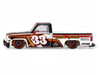Chevrolet Silverado Pickup Truck #33 Kaido Intimidator V1 White and Black with Graphics Designed by Jun Imai Kaido House Special 1/64 Diecast Model Car Mini GT KHMG212