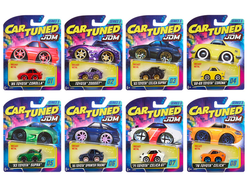 JDM Tuners Series 4 Set of 8 Pieces Diecast Model Cars by CarTuned