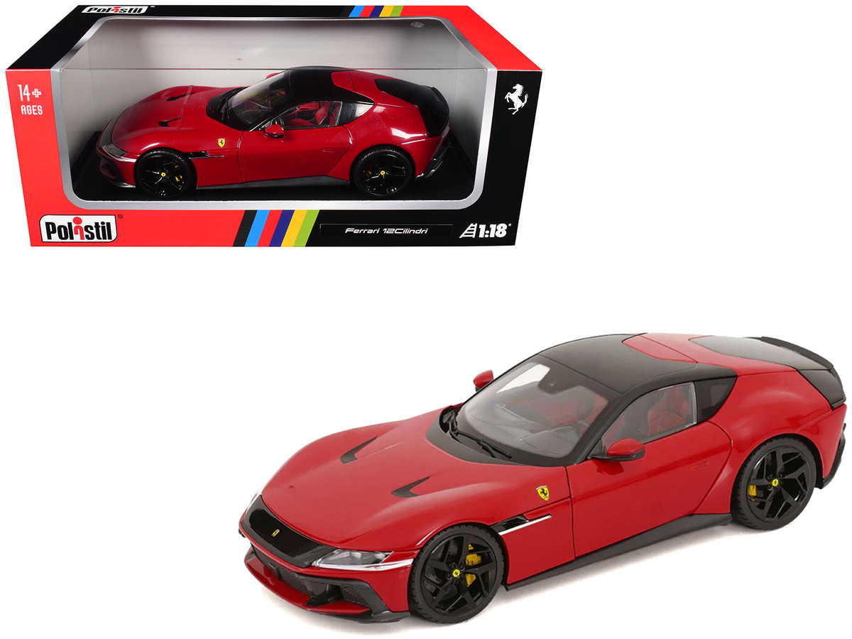 2024 Ferrari 12Cilindri Rosso Corsa Red with Black Top 1/18
