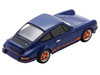 1973 Porsche 911 RS 2 7 Blue with Orange Stripes 1/64 Model Car Spark 64SP007A