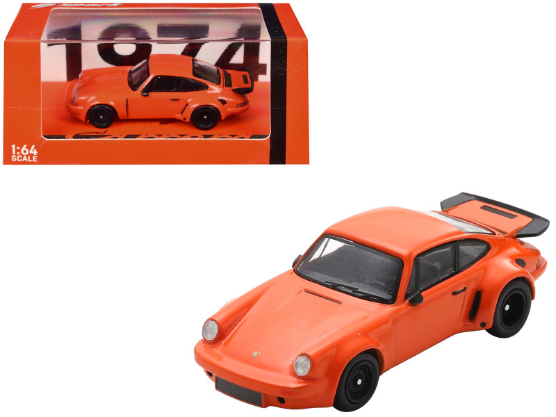 1974 Porsche 911 Carrera RSR 3.0 Orange 1/64 Model Car Spark 64SP007D