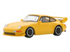 1995 Porsche 911 Carrera RS 3.8 Yellow 1/64 Model Car Spark 64SP007F