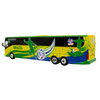 Van Hool CX-45 Coach Bus Brazil National Football Team Yellow and Green with Graphics International Federation of the Global Game Series Limited Edition to 504 pieces Worldwide 1/87 (HO) Diecast Model Iconic Replicas 87-0716