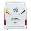 Daimler Tourrider Coach Bus Germany National Football Team White with Graphics International Federation of the Global Game Series Limited Edition to 504 pieces Worldwide 1/87 (HO) Diecast Model Iconic Replicas 87-0721